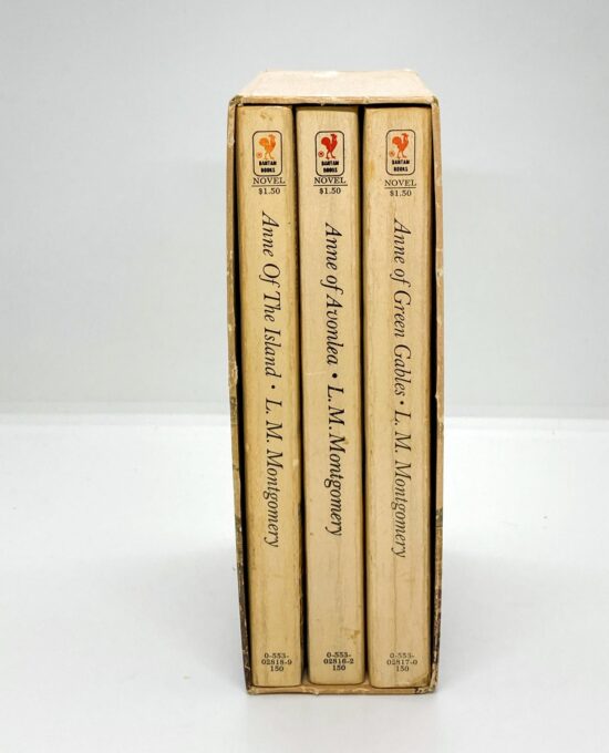 Anne of Green Gables vintage 3 book box-set c.1978 Anne of Green Gables Avonlea & The Island trilogy paperback novels