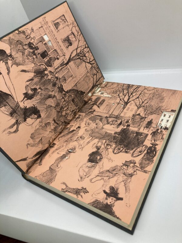 H.G. Wells "The Invisible Man" c.1967 Vintage cloth-wrapped quarto illustrated hardcover in a matching slipcase - Image 4