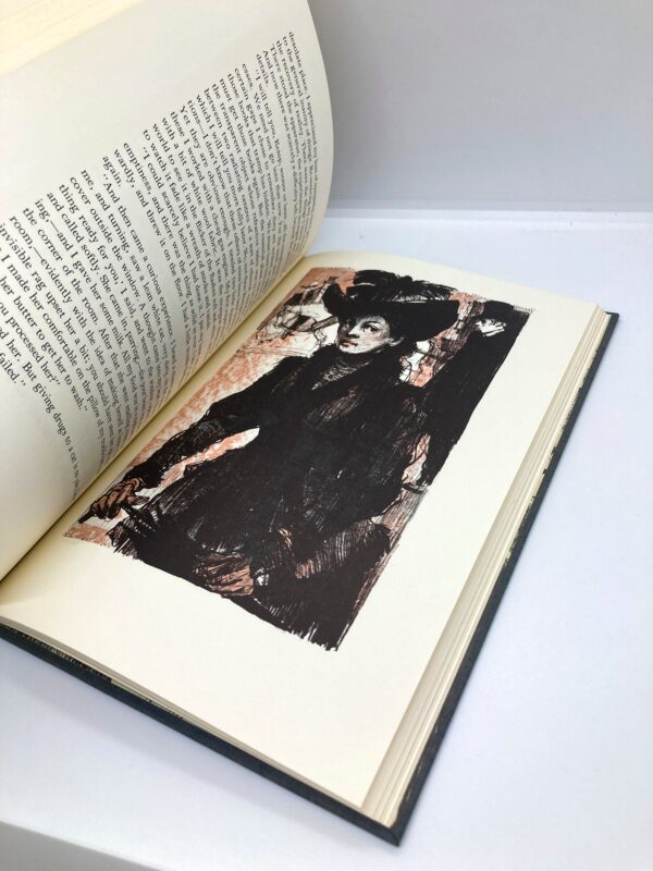 H.G. Wells "The Invisible Man" c.1967 Vintage cloth-wrapped quarto illustrated hardcover in a matching slipcase - Image 6