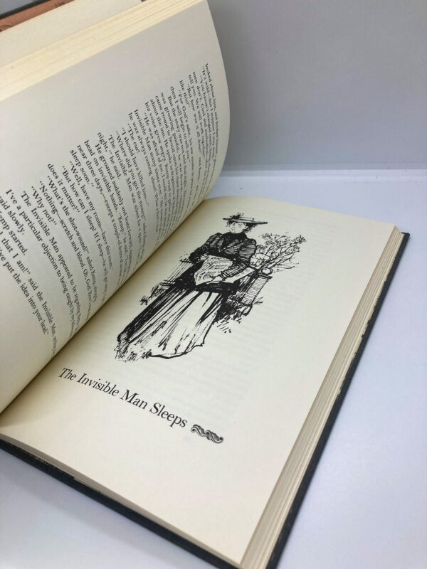 H.G. Wells "The Invisible Man" c.1967 Vintage cloth-wrapped quarto illustrated hardcover in a matching slipcase - Image 7