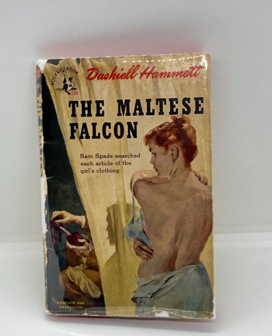 Dashiell Hammett “The Maltese Falcon” February 1945 vintage Pocket paperback in dust jacket
