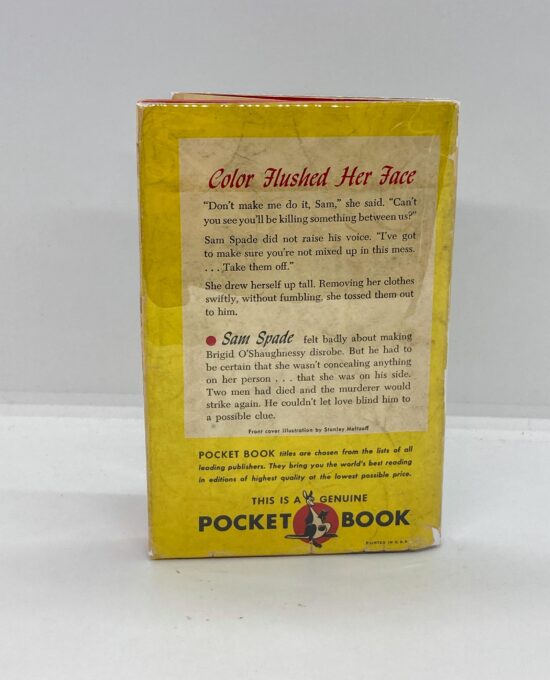Dashiell Hammett “The Maltese Falcon” February 1945 vintage Pocket paperback in dust jacket
