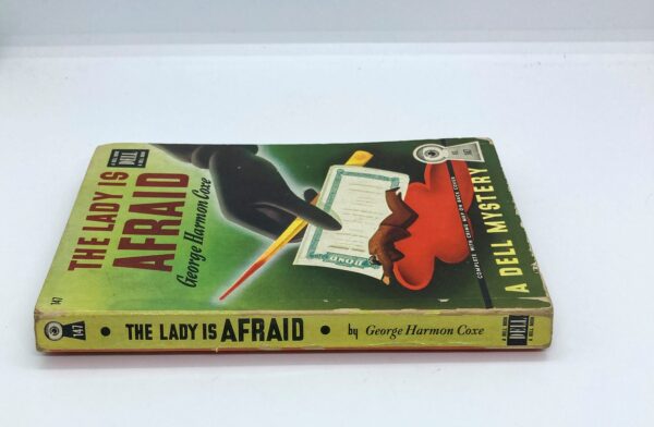 Dell Mapback "The Lady Is Afraid" c1943 George Harmon Coxe Gerald Gregg cover art - Image 3