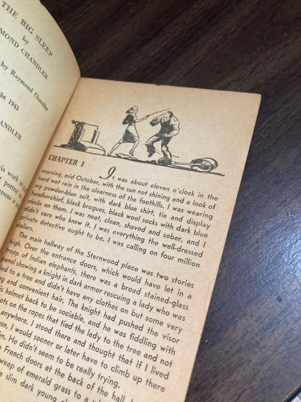 Raymond Chandler "The Big Sleep" Avon Library print 1943 Vintage early print paperback - Image 6