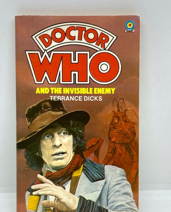 1984 Doctor Who episode novel “The Invisible Enemy”  Tom Baker as the 4th Doctor Season 15 1977  Vintage British paperback