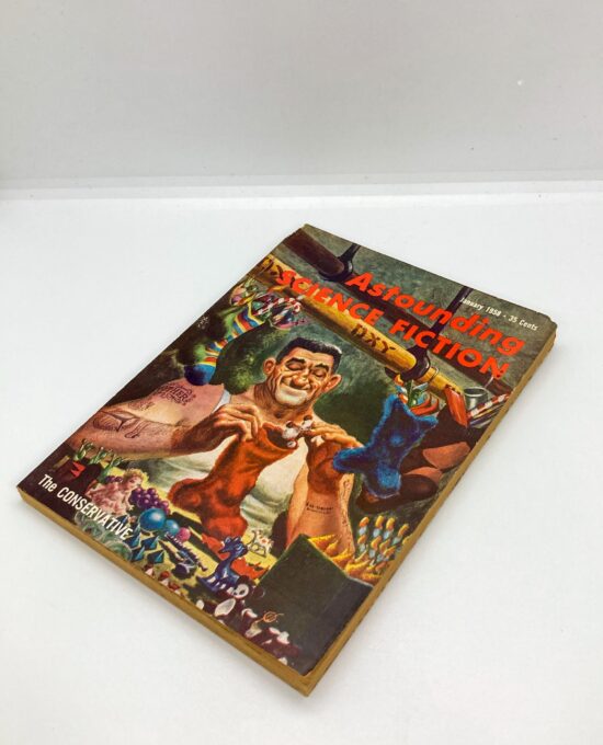 Vintage Science Fiction Pulp Magazine Astounding Science Fiction January 1958