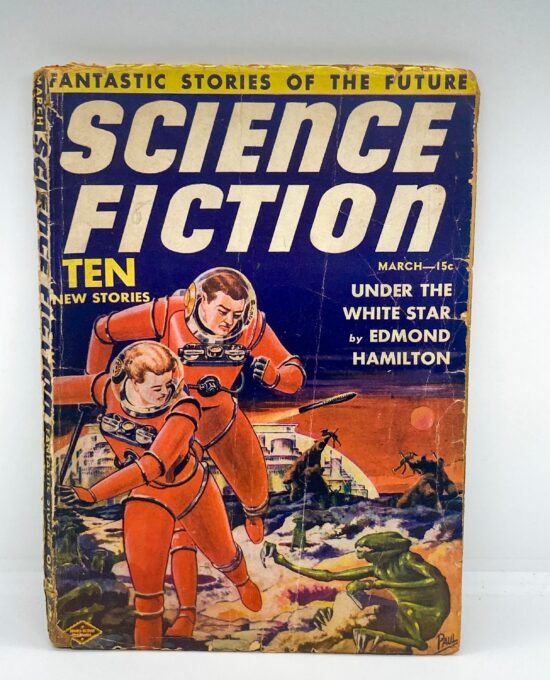 Science Fiction Magazine March 1939 Vintage Pulp Mag Hugo Gernsback Edmond Hamilton Robt Castle Guy Arnold Frank Paul Cover