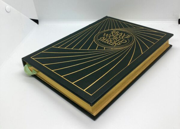 Aldous Huxley "Brave New World" c.1978 Vintage leather wrapped hardcover Easton Press - Image 3