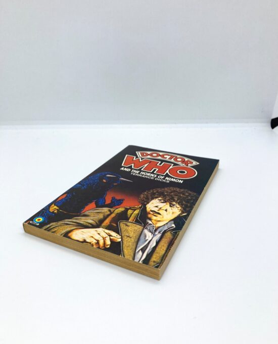 1984 Doctor Who novel “The Horns of Nimon” Tom Baker as the 4th Doctor Vintage British paperback Based on a 1979 episode