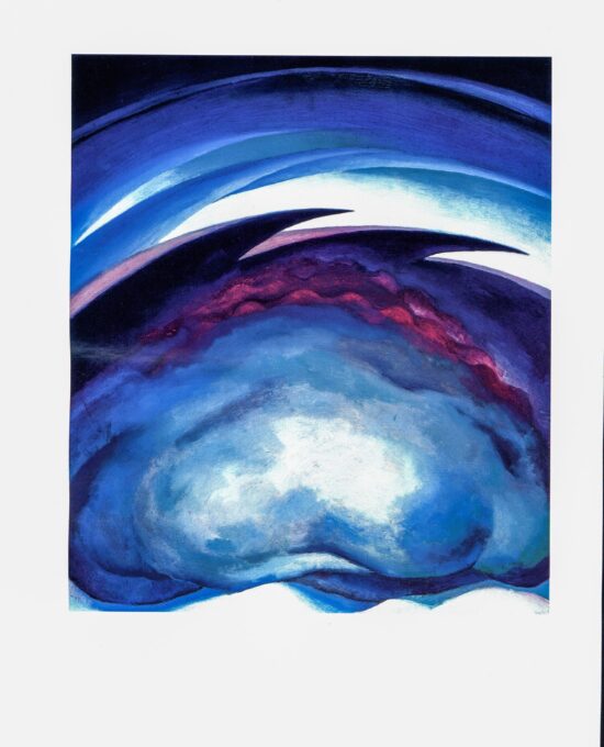 Georgia O’Keeffe print 1919 “From the Plains I”  10 1/4″ x 14″ vintage book plate  Ready to frame