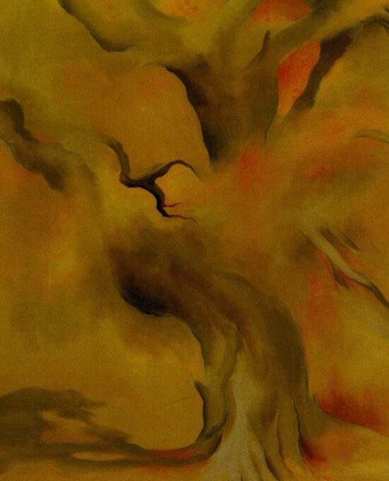 Georgia O’Keeffe print 1954 “Memory – Late Autumn” Original over-size vintage art book page