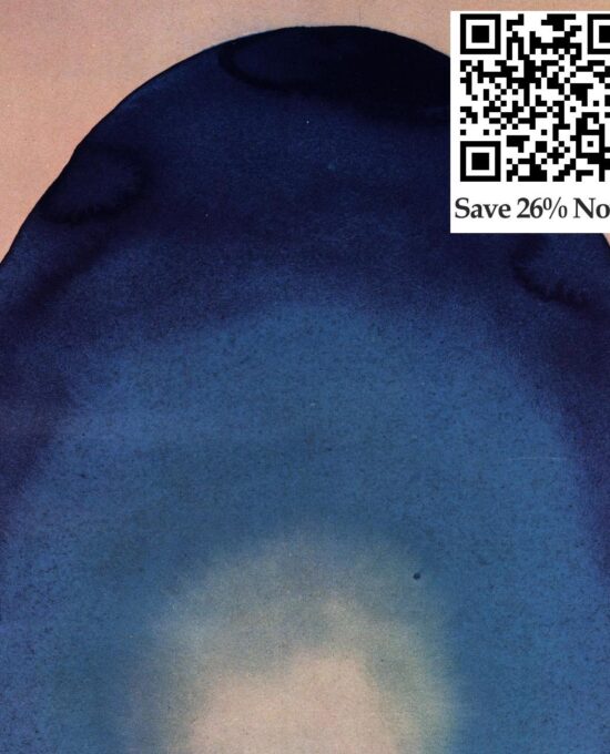 Georgia O’Keeffe print 1917 “Light Coming On the Plains II”  10 1/4″ x 14″ vintage book page