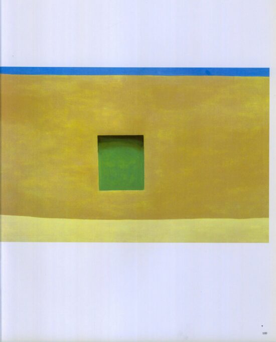 Georgia O’Keeffe print 1952 “Wall with Green Door” Original over-size vintage art book page