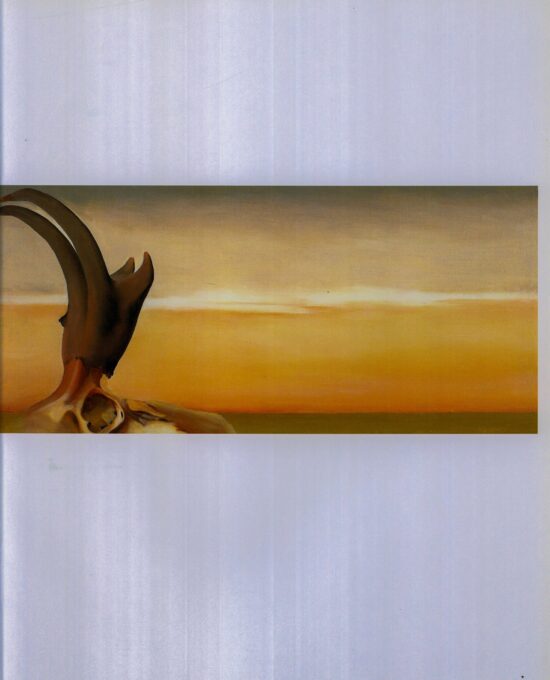 Georgia O’Keeffe print 1954 “Antelope” Original over-size vintage art book page