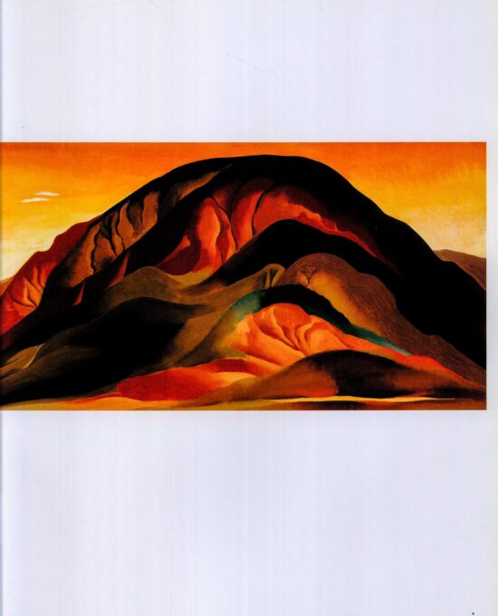 Georgia O’Keeffe print 1930 “Ruse Red Hills” Original over-size vintage art book page