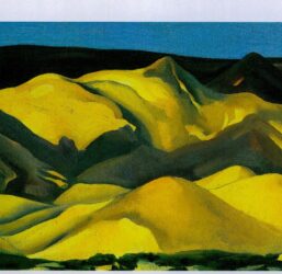 Georgia O'Keeffe print 1930 "New Albiquiu, New Mexico" Original over-size vintage art book page