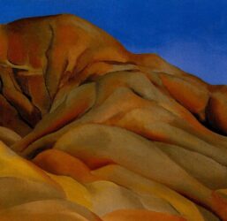 Georgia O'Keeffe print c.1930 "On the Old Santa Fe Road" Original over-size vintage art book page