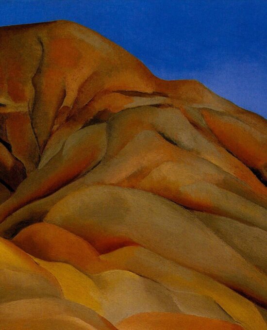Georgia O’Keeffe print c.1930 “On the Old Santa Fe Road” Original over-size vintage art book page