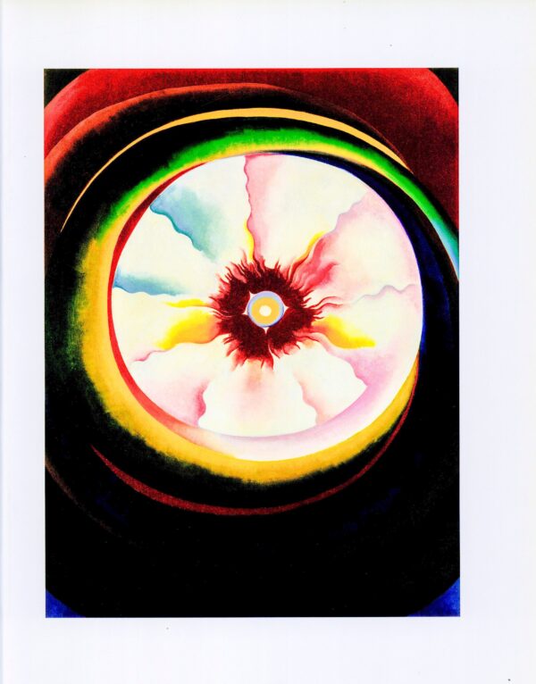 Georgia O'Keeffe print 1929 "At the Rodeo, New Mexico" Original over-size vintage art book page - Image 2
