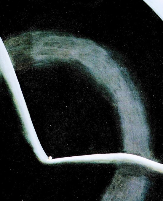 Georgia O’Keeffe print 1927 “Black Abstraction” Original over-size vintage art book page