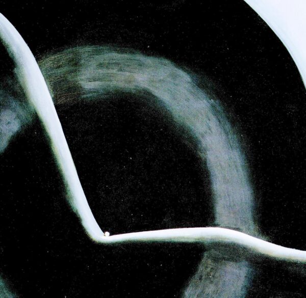 Georgia O'Keeffe print 1927 "Black Abstraction" Original over-size vintage art book page