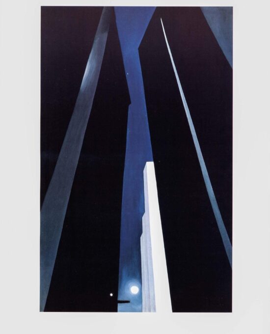 Georgia O’Keeffe print 1926 “City Night” Original vintage art book page
