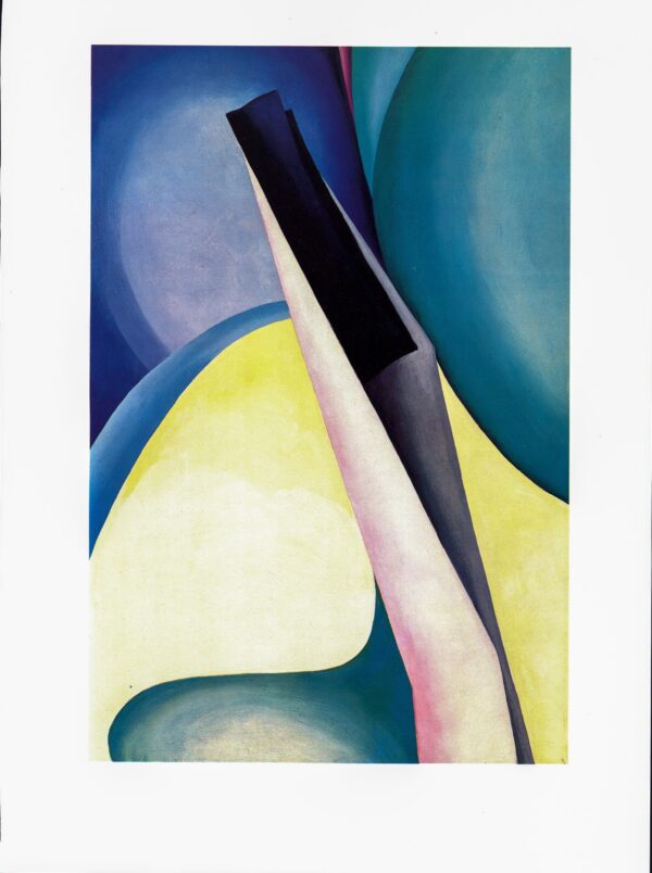 Georgia O'Keeffe print 1919 "Black Spot III"  10 1/4" x 14" vintage book plate  Ready to frame