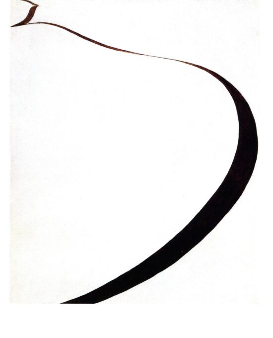 Georgia O’Keeffe print 1963 “The Winter Road” Original vintage color book plate Ready to frame