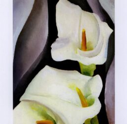 Georgia O'Keeffe print 192 "Calla Lilies" Original vintage art book page