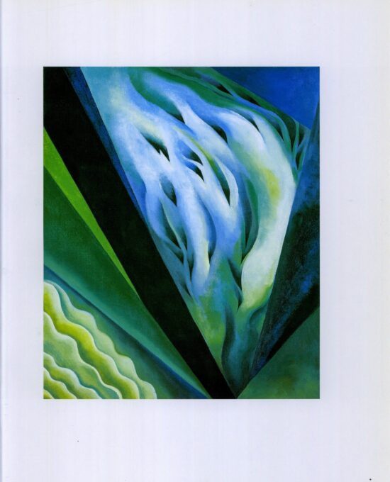 Georgia O’Keeffe print 1919 “Blue and Green Music” Original vintage art book page
