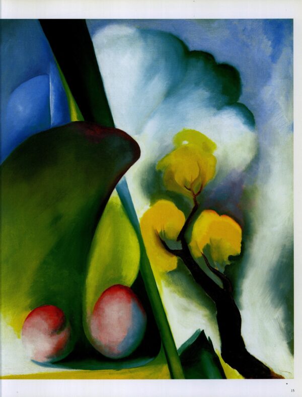 Georgia O'Keeffe print c.1922 "Spring" Original vintage art book page - Image 2