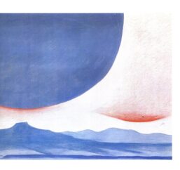 Georgia O'Keeffe print 1945 "Pedernal" (right half) Original vintage color book page