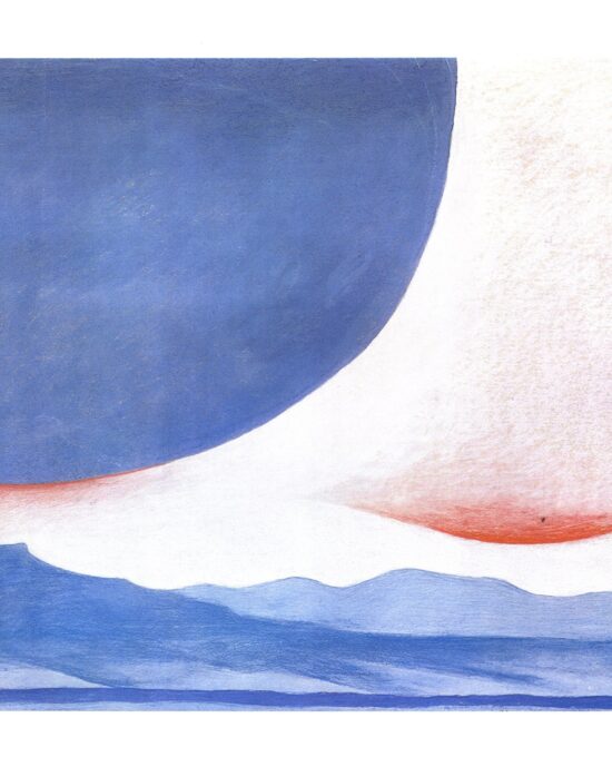 Georgia O’Keeffe print 1945 “Pedernal” (right half) Original vintage color book page