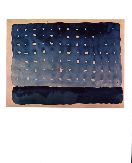 Georgia O’Keeffe print 1917 “Starlight Night”  10 1/4″ x 14″ vintage book plate  Ready to frame