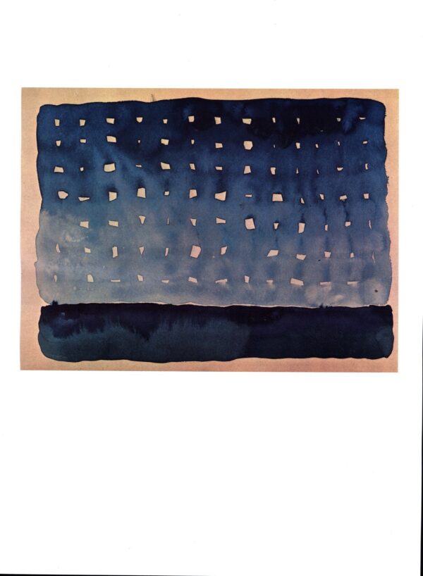 Georgia O'Keeffe print 1917 "Starlight Night"  10 1/4" x 14" vintage book plate  Ready to frame