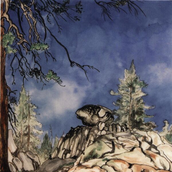 High Sierra "White Wolf Meadows" & "Untitled (granite rocks)" Chiura Obata 1927 Vintage art book page