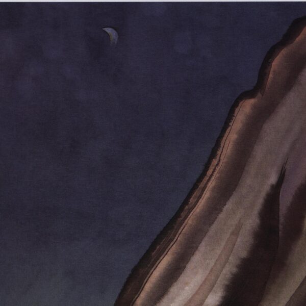 Yosemite Valley "New Moon, Eagle Peak" & "Passing Rain" Chiura Obata 1927/30 Vintage art book page