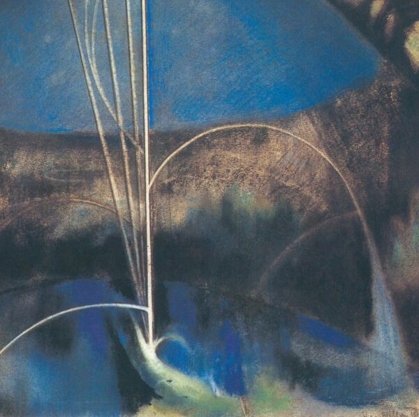 Joseph Stella "Song of the Nightingale" 1918 Vintage art book page