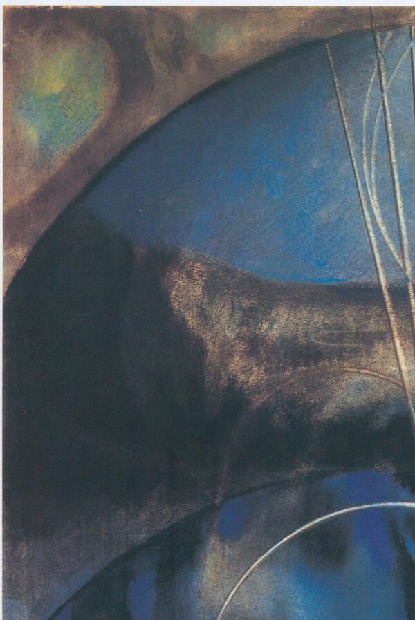 Joseph Stella "Song of the Nightingale" 1918 Vintage art book page - Image 2