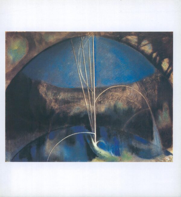 Joseph Stella "Song of the Nightingale" 1918 Vintage art book page - Image 3