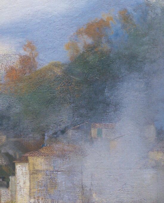 Joseph Stella “Landscape at Mura Lucano, Italy” Vintage art book page