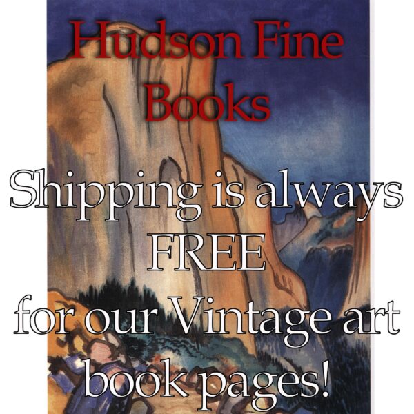Childe Hassam "Sunday on Fifth Avenue" Vintage art book page - Image 4