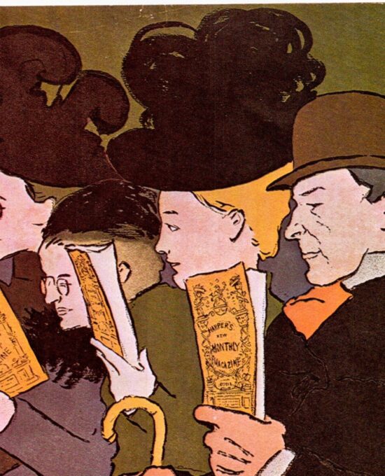 Edward Penfield “Harper’s” 1897 Vintage art-book page