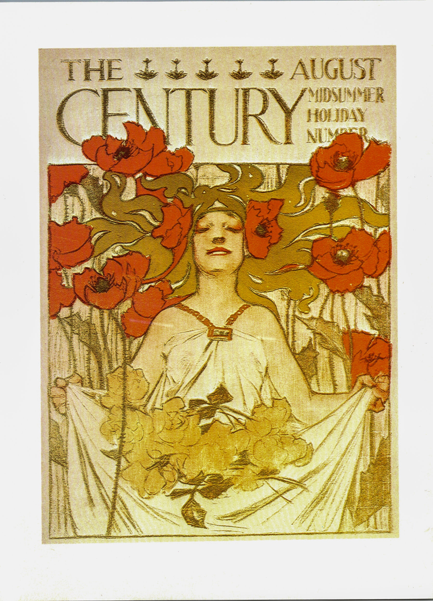J.C. Leyendecker "The Century" Vintage art-book page - Image 2