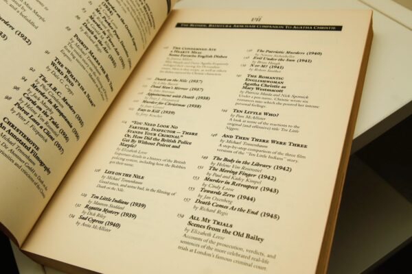 Agatha Christie "The Bedside, Bathtub, & Armchair Companion" Signed first edition 1979 - Image 9