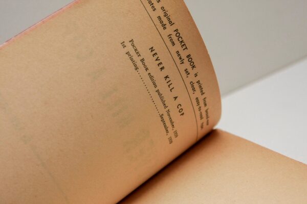 2-book thriller set "Never Kill a Cop" & "Secret Mission To Bangkok" First editions Vintage paperbacks  1959 / 1961 - Image 6