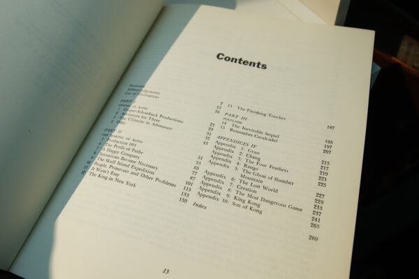 Vintage cinema hardcover "The Making of King Kong" 1975 First edition in original jacket - Image 7