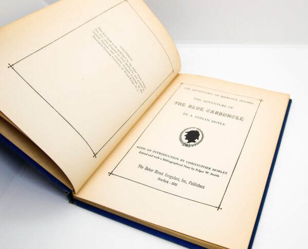 First edition book "The Adventure of the Blue Carbuncle" Sherlock Holmes 1948 hardcover with jacket - Image 7
