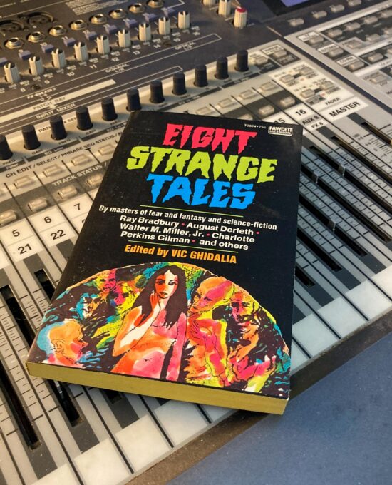 Eight Strange Tales 1972 First edition short story anthology paperback Bradbury Gilman Miller et al Super crisp!
