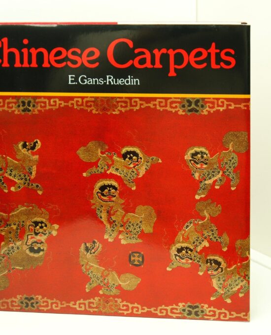 Slip-cased coffee table book “Chinese Carpets” First edition cloth wrapped hardcover in slipcase 1981 Appears unread